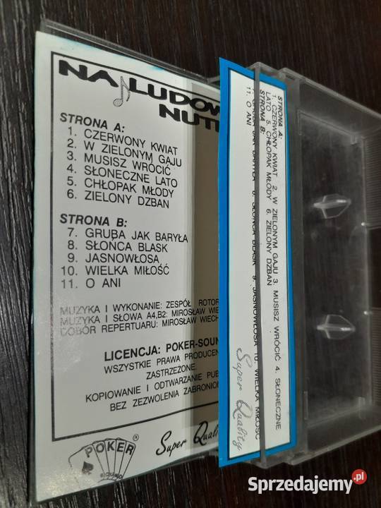 Kaseta magnetofonowa Rotor Na Ludową Nutkę Disco małopolskie Wieliczka