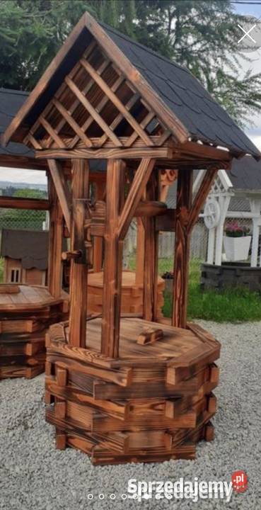Studnia ogrodowa drewniana ozdobna na krąg Bielsko-Biała sprzedam