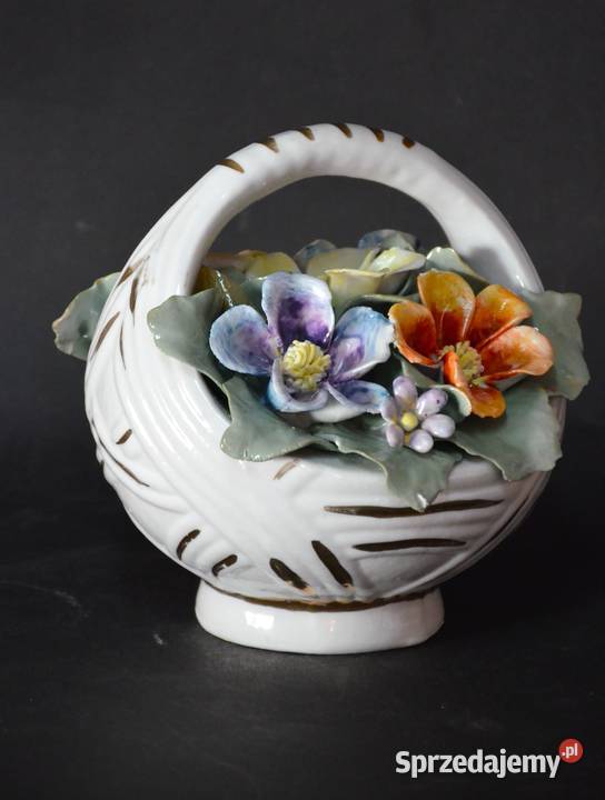 Roceram porcelana koszyk kwiatów nowe ok 15x14 Środa Wielkopolska sprzedam