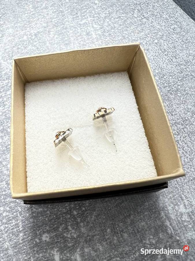 Kolczyki złote z diamentem Kolczyki Jasło