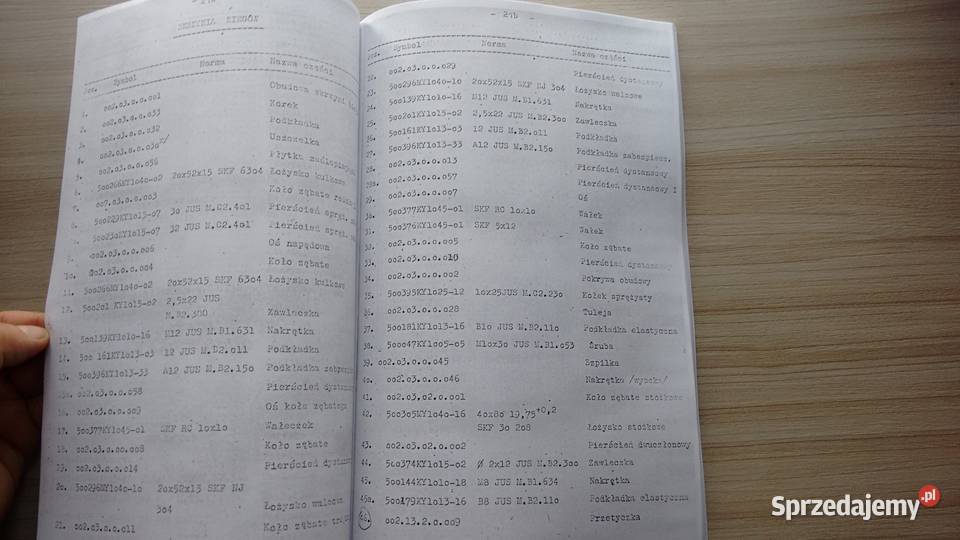 Tv 419 420 521 522 523 katalog części Pozostałe podkarpackie Stalowa Wola