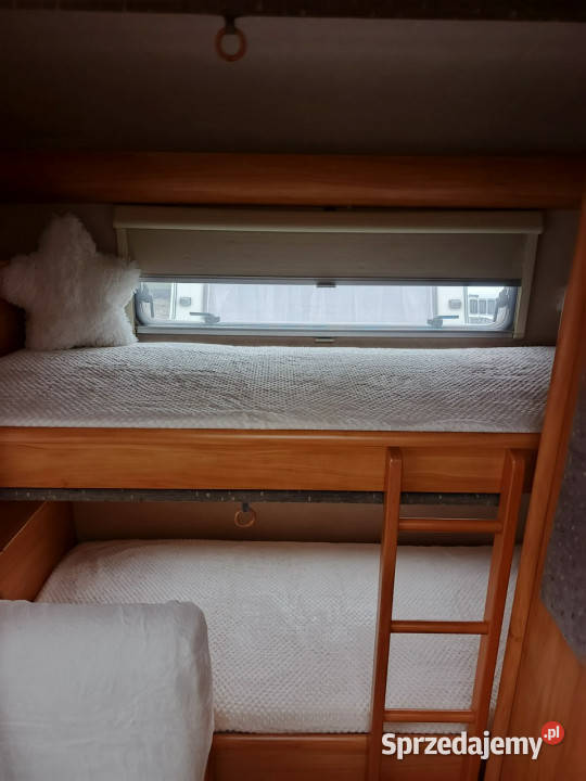 przyczepy kempingowe Adria Adora Piętrowe łóżko lubelskie