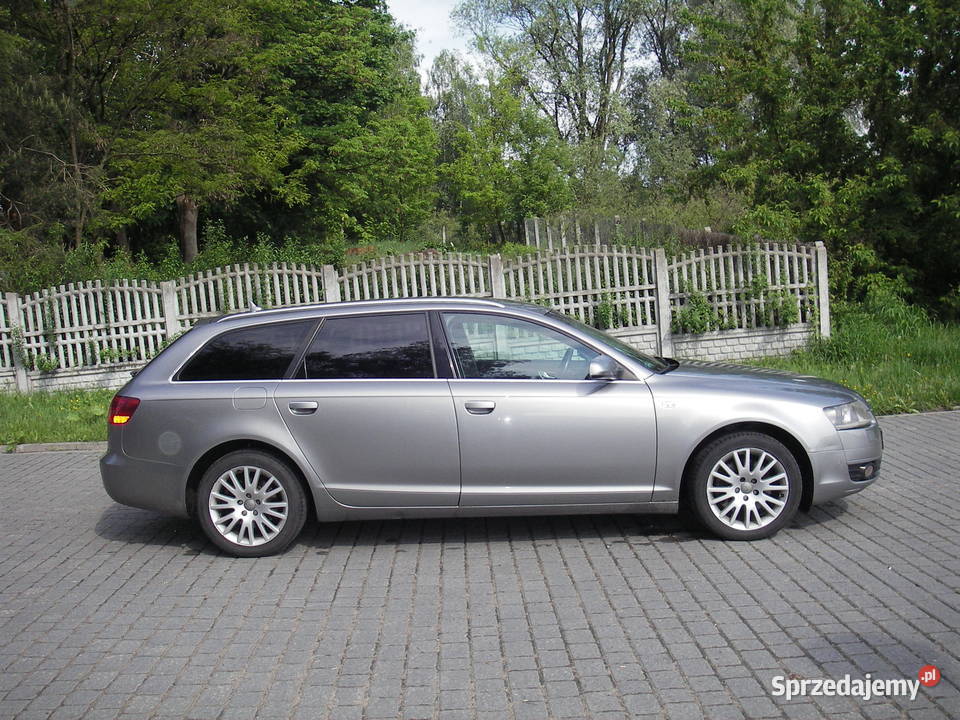 Audi A6C6 kombi FULL 4X4 łopatki klima skóra światła do jazdy dziennej Ostrów Mazowiecka