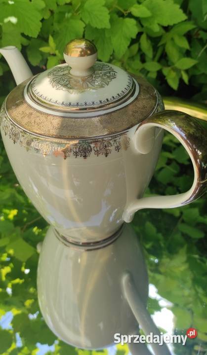DUŻY DZBAN JUBILERSKA ZŁOTA DEKORACJA SYGN Pabianice sprzedam