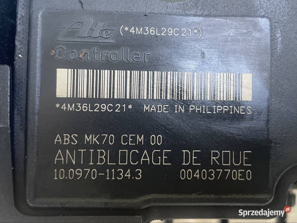 9662150380 pompa abs peugeot 206 207 citroen c2 Szczecin