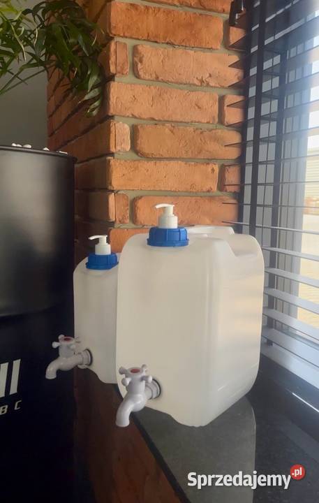 Kanistry z kranem umywalki plenerowe 5L 10L 20L łódzkie Walichnowy