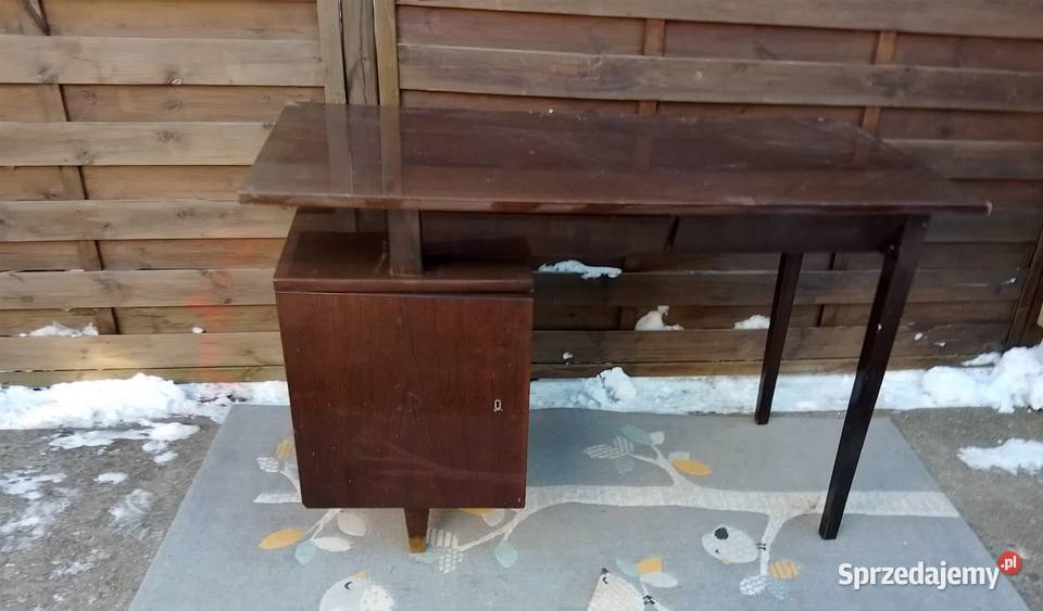 Biurko proste PRL vintage retro Mieczysław Warszawa sprzedam