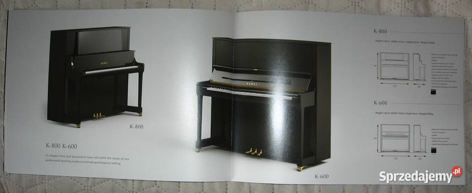 Kawai K Series Upright Pianos catalog ND 21 Instrumenty klawiszowe i MIDI Kępice