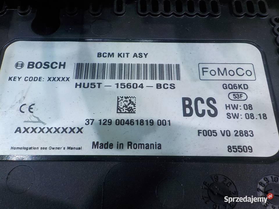 FORD ECOSPORT II 10 B 18r 5D skrzynka Skrzynki bezpieczników Suków