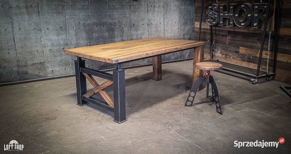 Stół loftowy NEVADA light stół industrialny