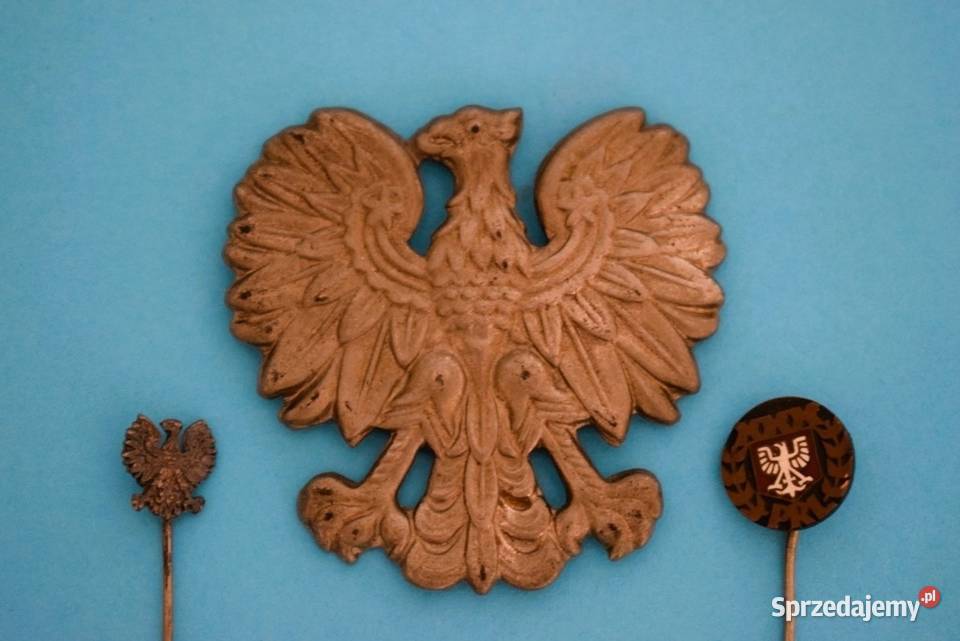 Orzełki godło PRL 3 sztuki w jednej Chełmno