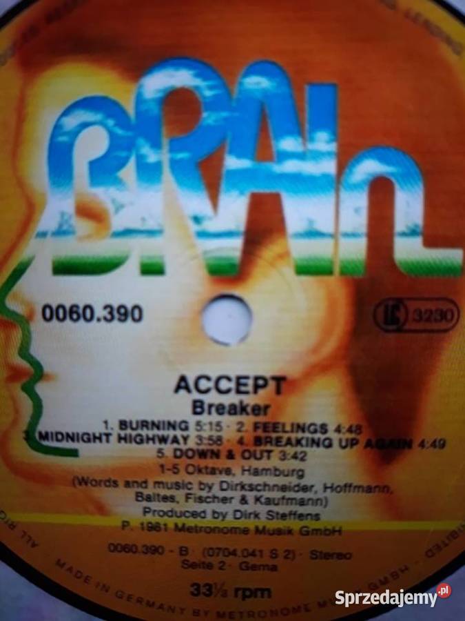 Archiwum metalu ACCEPT Breaker 1981 orginał sprzedam