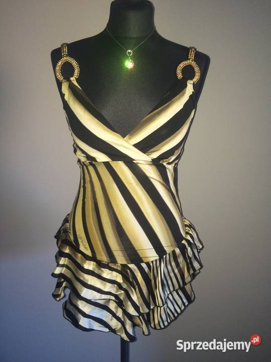 Nowa włoska luksusowa bluzka tunika Sfarzo ITALY czarny