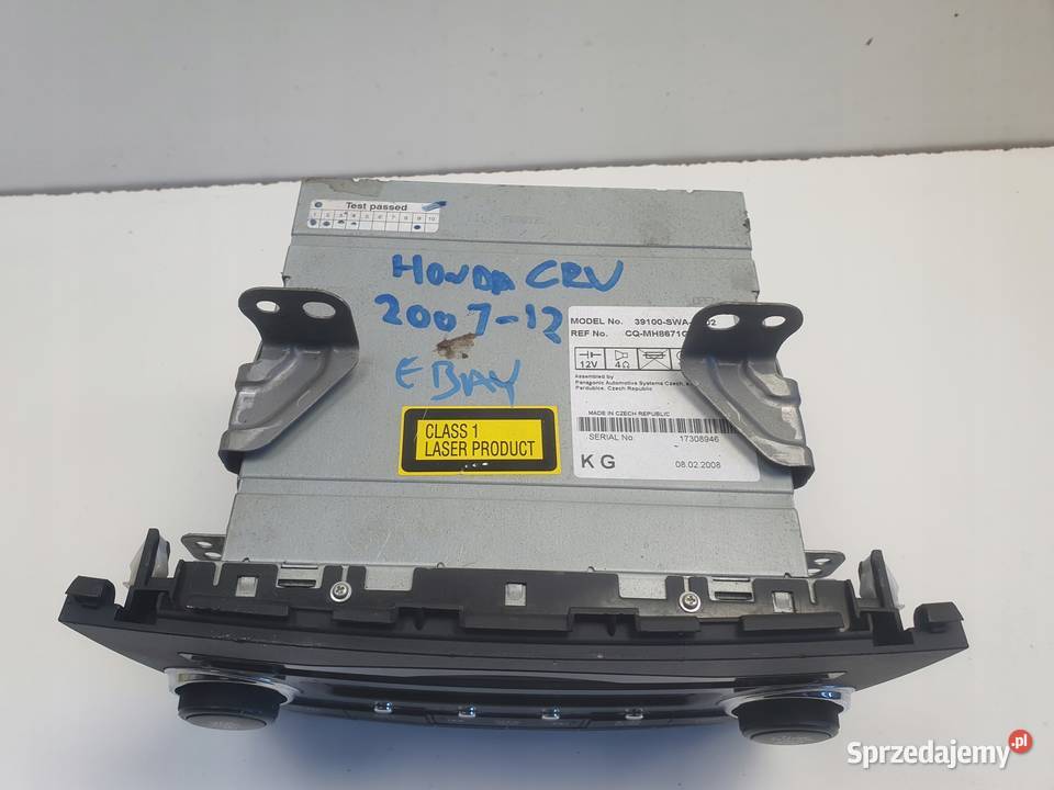 RADIO Honda CRV CRV III 39100SWAG102 Chełm