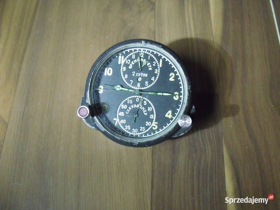 Zegar Lotniczy Chronometr ACZS1 z demobilu Świętochłowice