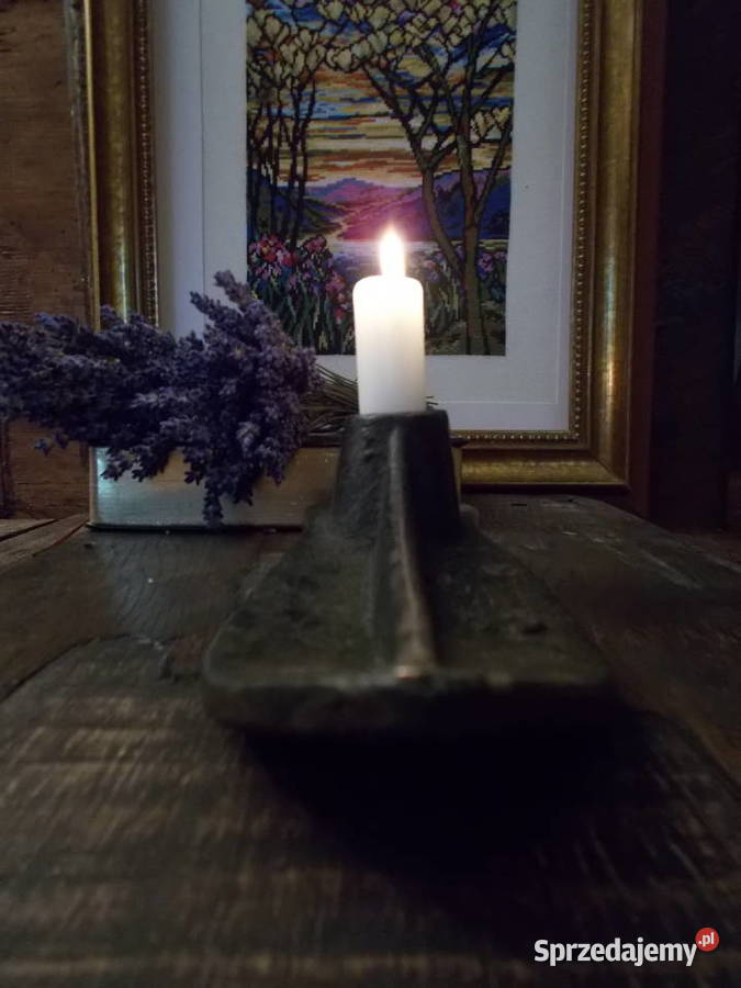 Stary Świecznik 8 Stare Szewskie Kopyto Vintage Szczecin