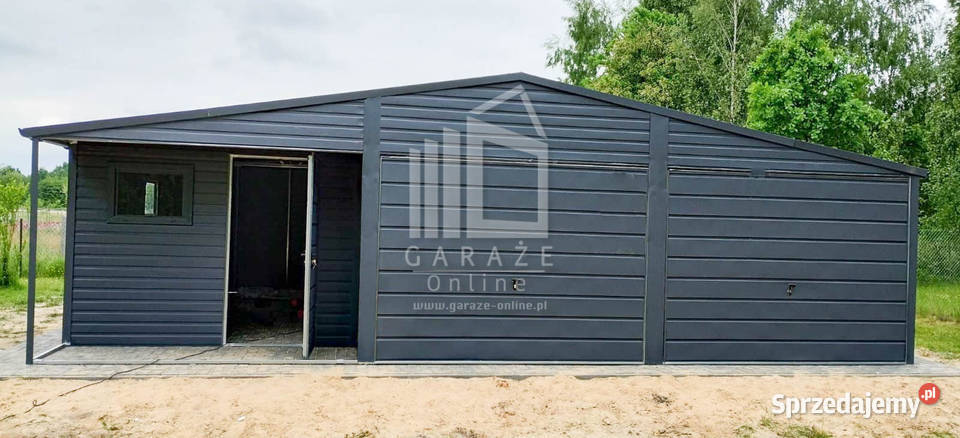 GARAZ BLASZANY 9m x 6m wnęka 9x6 dwuspad rynny Nowy Sącz