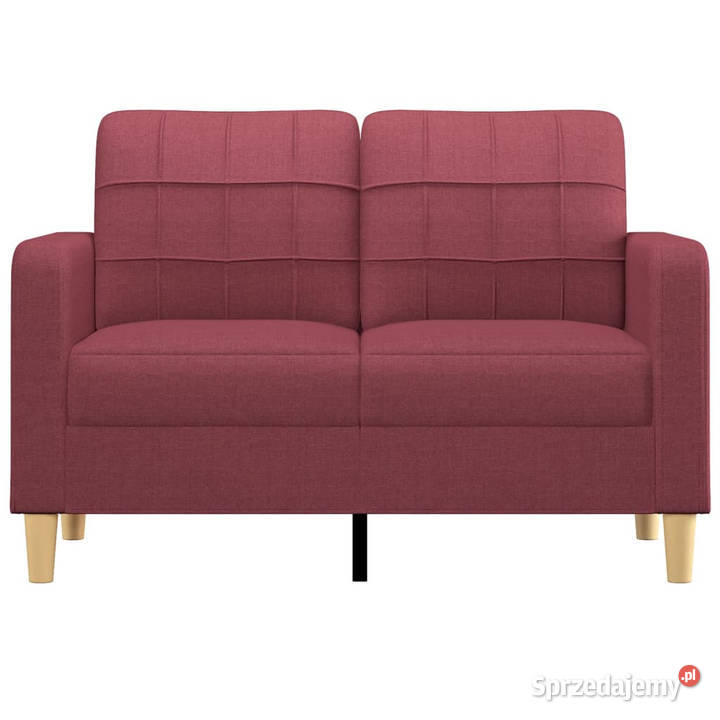 Sofa 2osobowa winna czerwień 120 tapicerowana