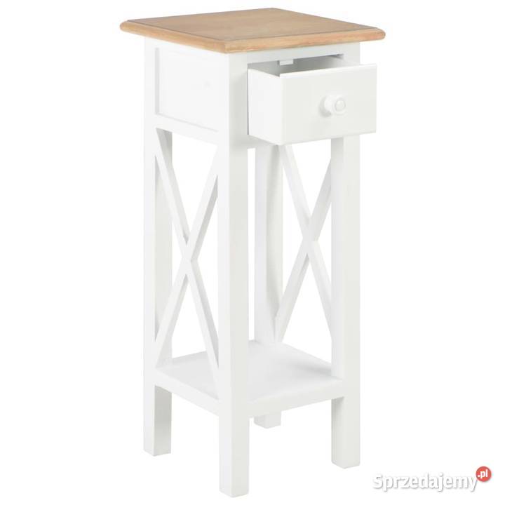 vidaXL Stolik boczny biały 27x27x655 mazowieckie Warszawa