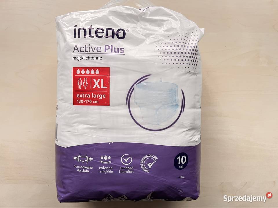 Seni Active Plus XL Majtki chłonne 17 opakowań łódzkie Jeżów sprzedam