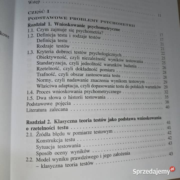 Testy psychologiczne teoria i praktyka książki mazowieckie Warszawa