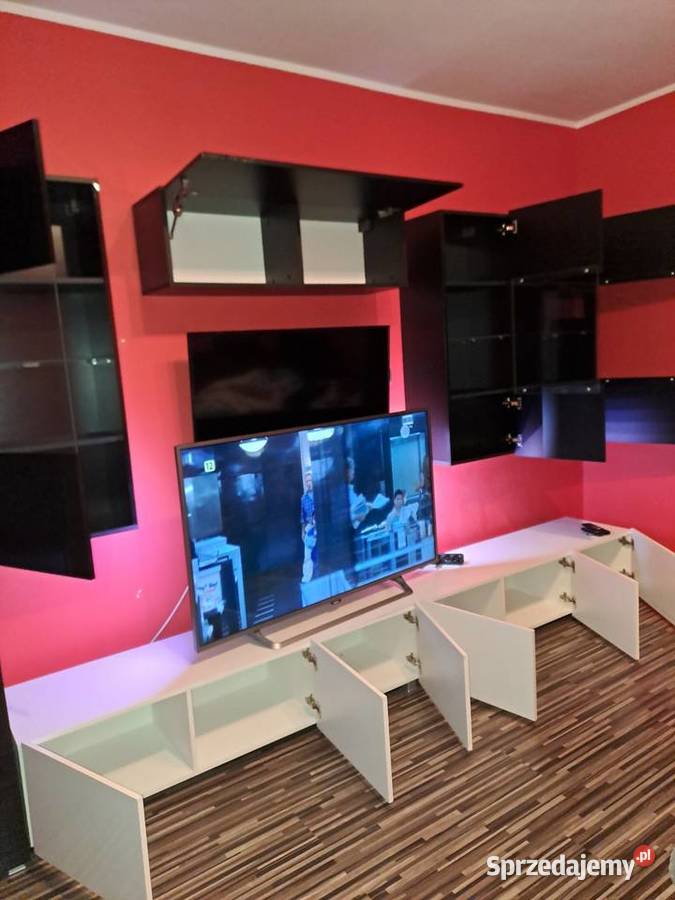 Meble do salonu bialo czarne Jarocin