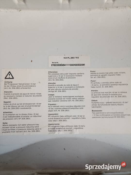 Vaillant sprzedam piecyk na części wszystko było sprzedam