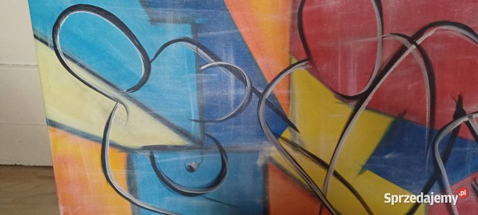 obraz 95492 plótno podpisany Kubistyczny Obrazki i obrazy Gniezno