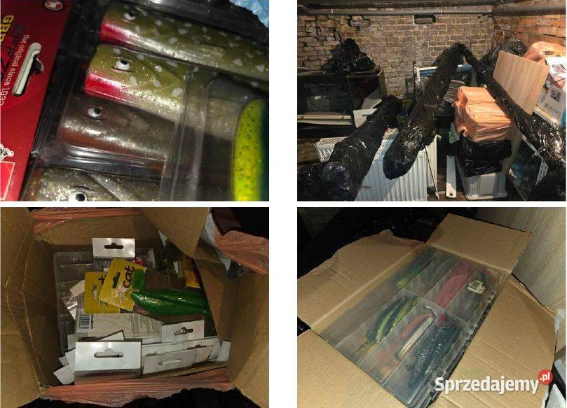 Pakiet akcesoriów wędkarskich sprzedaż syndyka Szczecin