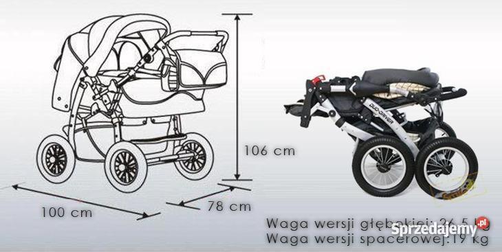 WÓZEK BLIŹNIAKÓW 2w1 TAKO DUO DRIVER mazowieckie Ząbki