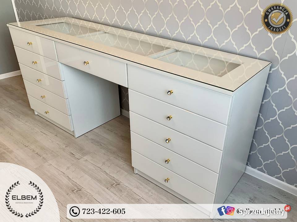 Toaletka ze szklanymi frontami Glamour Warszawa