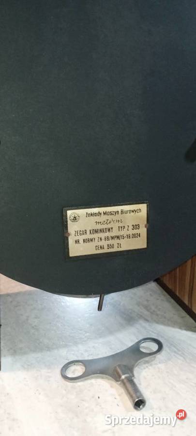 Zegar kominkowy Metron Z303 rzadki polski zegar Żary