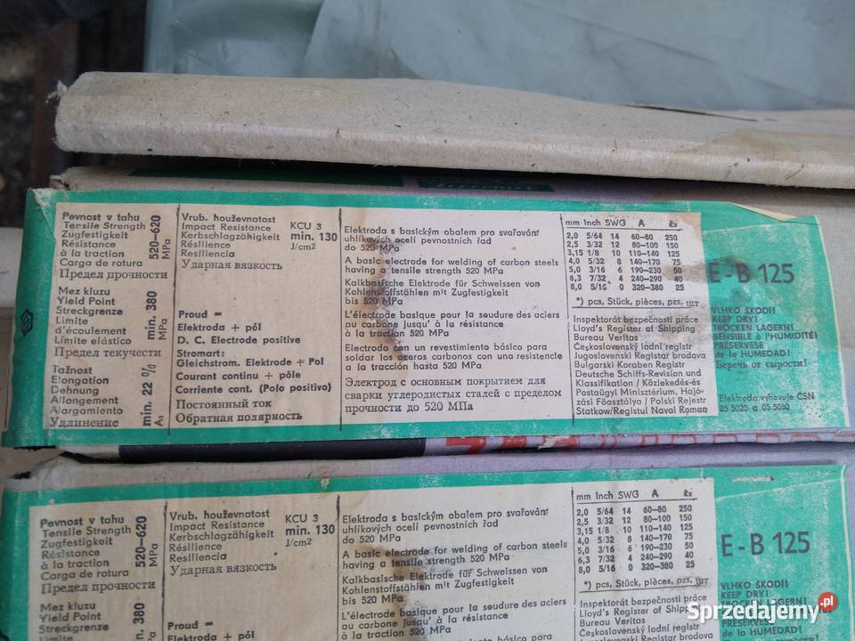 Elektrody EB 125 fi 5mm E 5233 ZAZ VAMBERK Płock