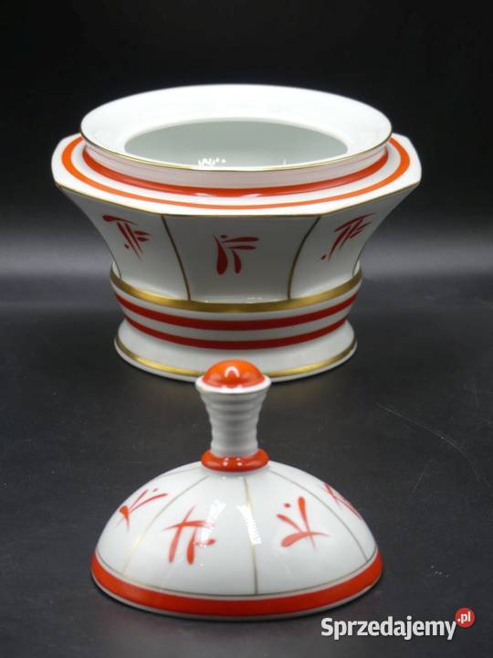 Piękna bomboniera art deco Carl Tielsch Stary Poznań