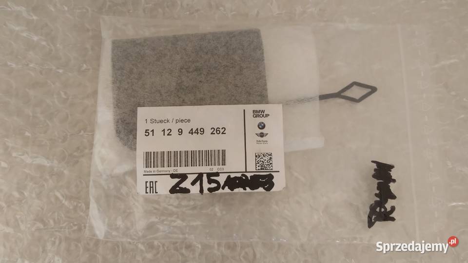 ZAŚLEPKA HAKA HOLOWNICZEGO TYŁ BMW MINI OEM osobowe Motoryzacja pomorskie Żukowo