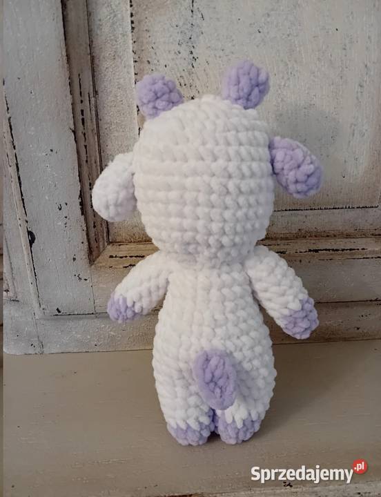 Maskotka misiu na szydełku krówka handmade
