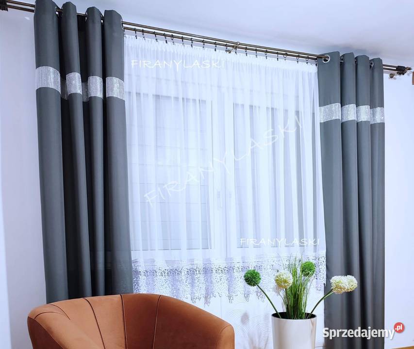 Firana 400x175 FIRANY firanki proste woal Firany Legnica