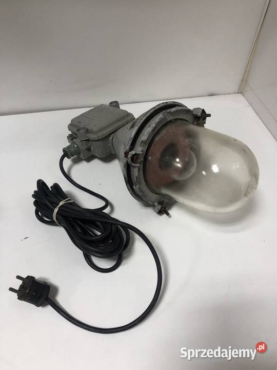 Lampa Loft przemysłowa przeciwwybuchowa 150W PRL Lampy wiszące wielkopolskie Zbąszyń sprzedam