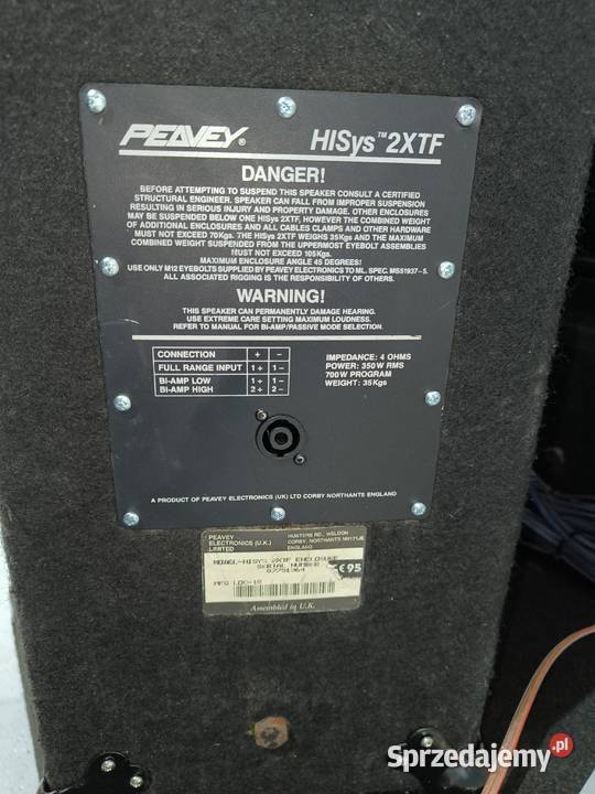 Zestaw nagłaśniający PEAVEY mikser YAMAHA Rzeszów