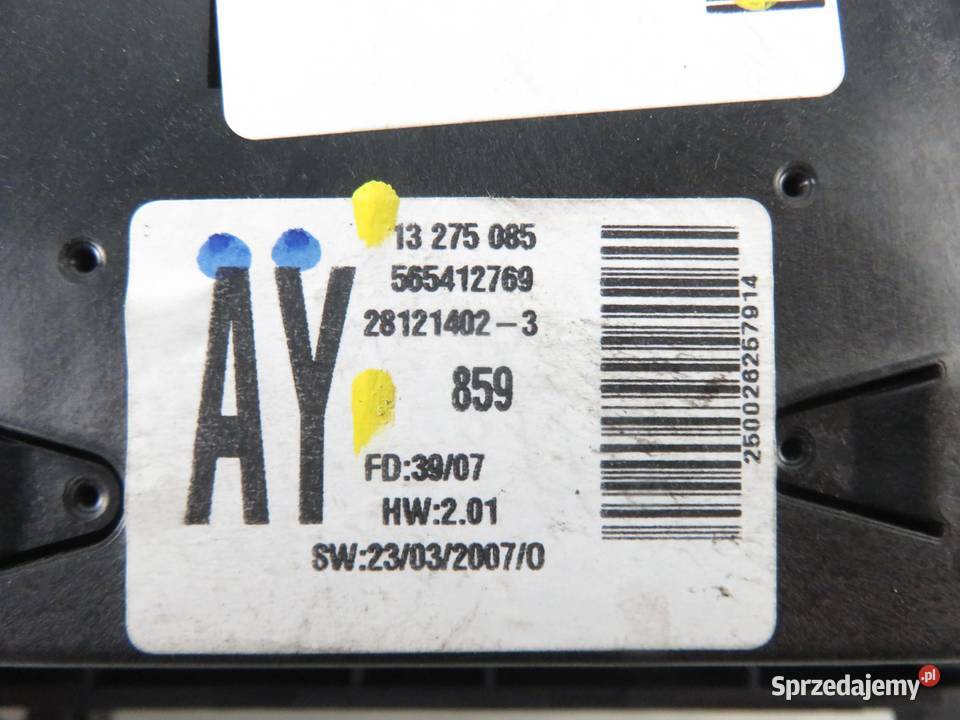 RADIO OPEL ASTRA H 13255553 13275085AY Elektronika