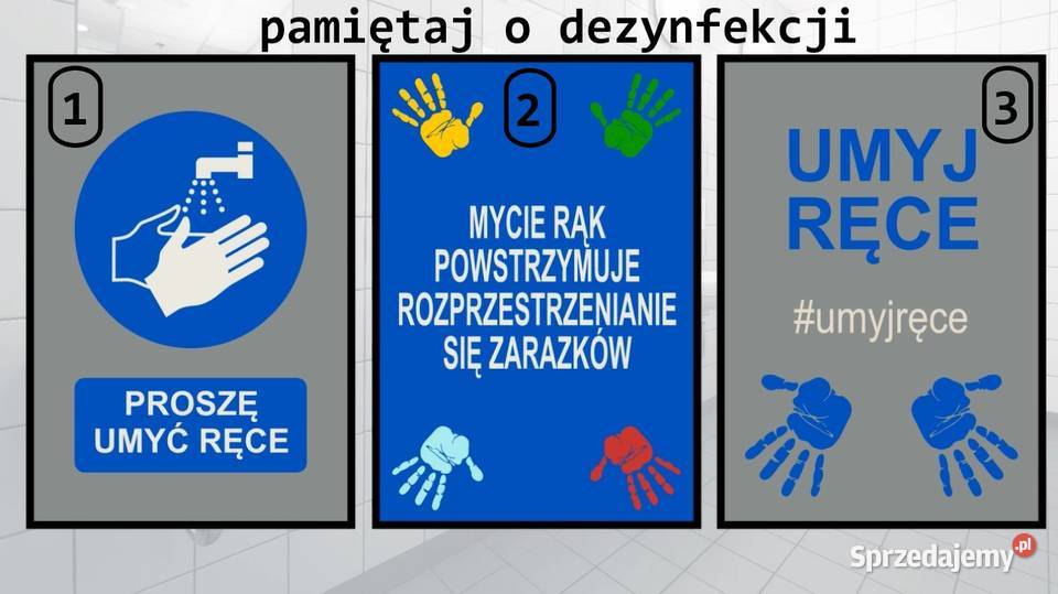 Mata Wycieraczka informacyjna dezynfekcja UMYJ Mińsk Mazowiecki