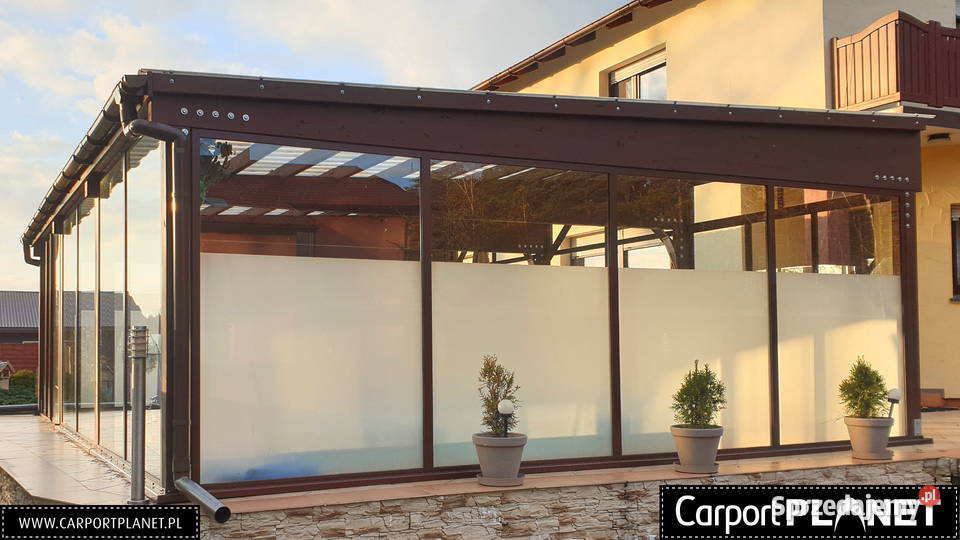 Zadaszenie tarasu wykonane z drewna klejonego na opolskie Opole sprzedam