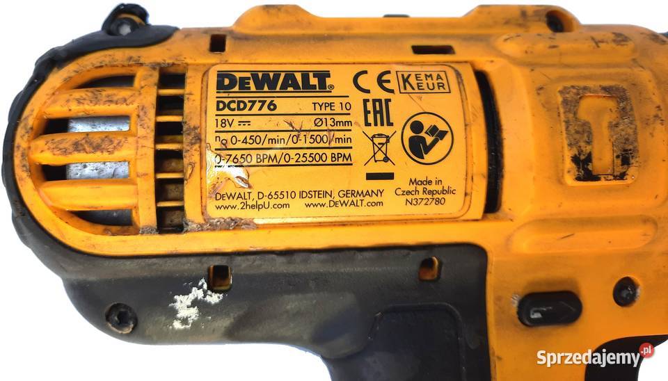 Dewalt DCD776 Wiertarko Wkrętarka Udarowa 18V XR śląskie