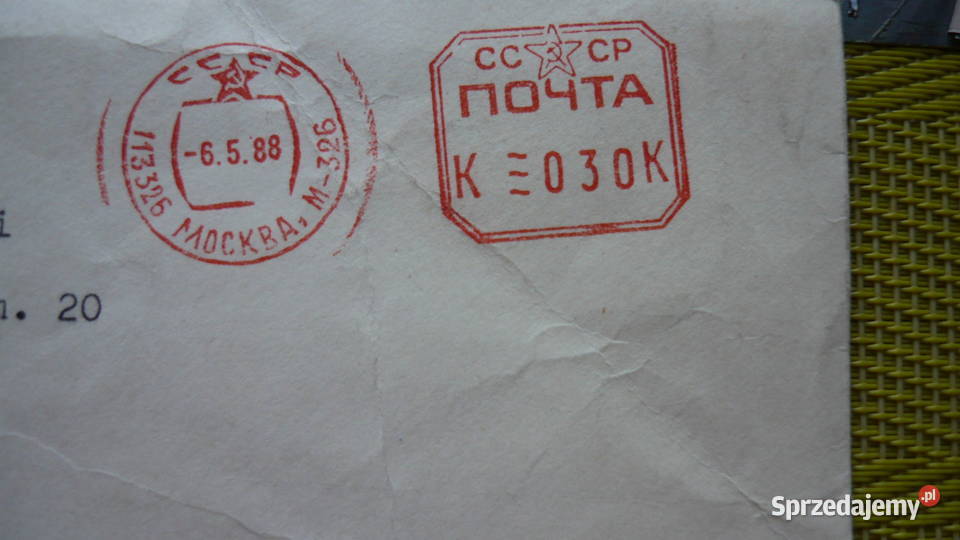 Koperta korespondencja pocztówka Myszków