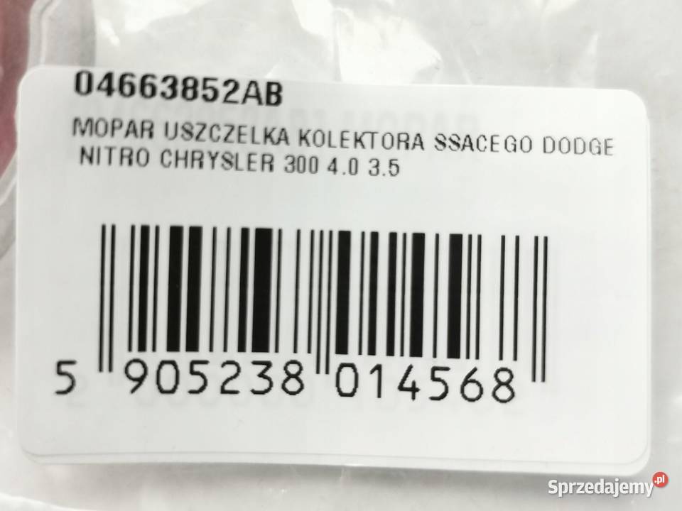 USZCZELKA KOLEKTORA SSĄCEGO CHRYSLER DODGE 32L sprzedam