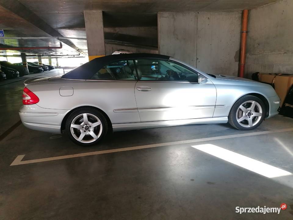 Mercedes Clk 500 cabrio a209 7g niski przebieg elektrycznie ustawiane fotele