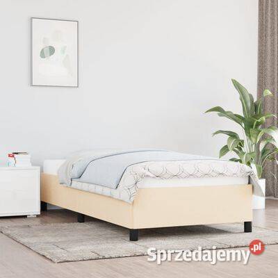 Rama łóżka bez materaca Kremowa 90x190