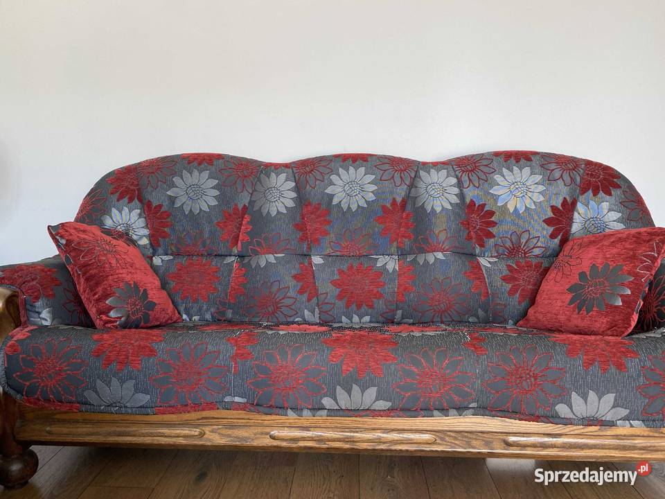 Sofa2 fotele na dębowym stelażu Żyrardów sprzedam