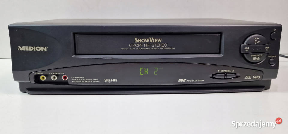 Medion VideoVHS 6 głowic MD 9023 MD9023 Międzychód