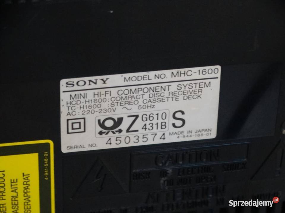 Amplituner Amplituner Sony z CD i korektorem Jasło